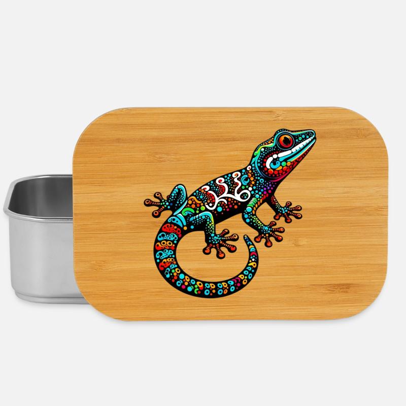 Gecko - Lunch Box - Silber