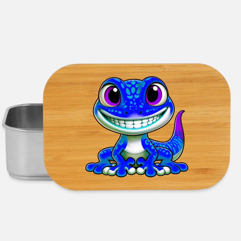 Gecko - Lunch Box - Silber