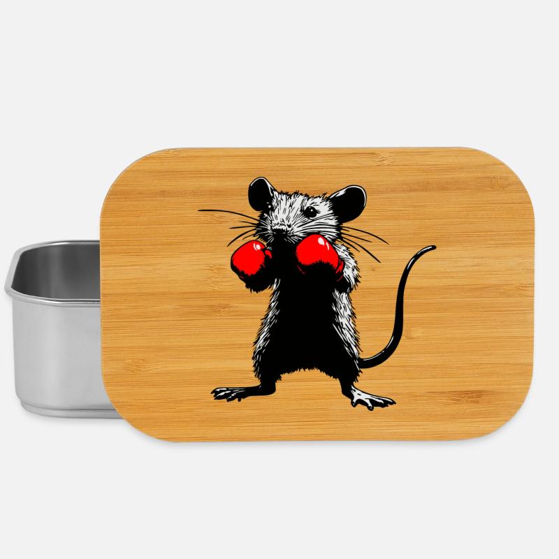 Urban Fighter : Rat de boxe - Boîte à goûter - argent