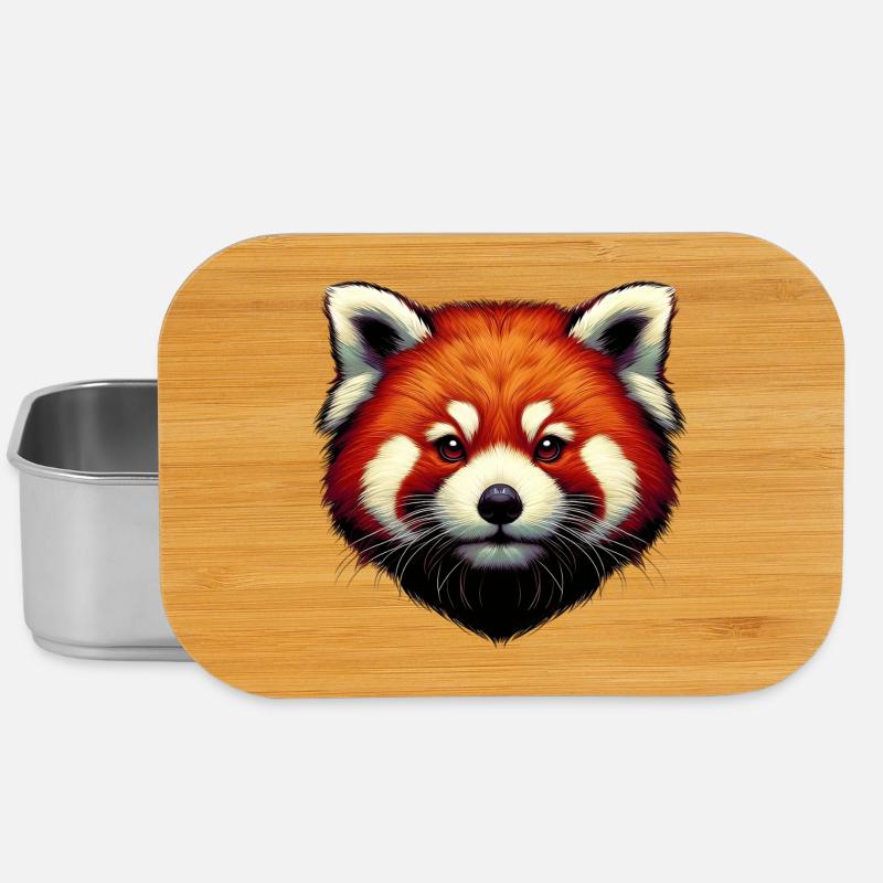 Kleiner Panda - Lunch Box - Silber