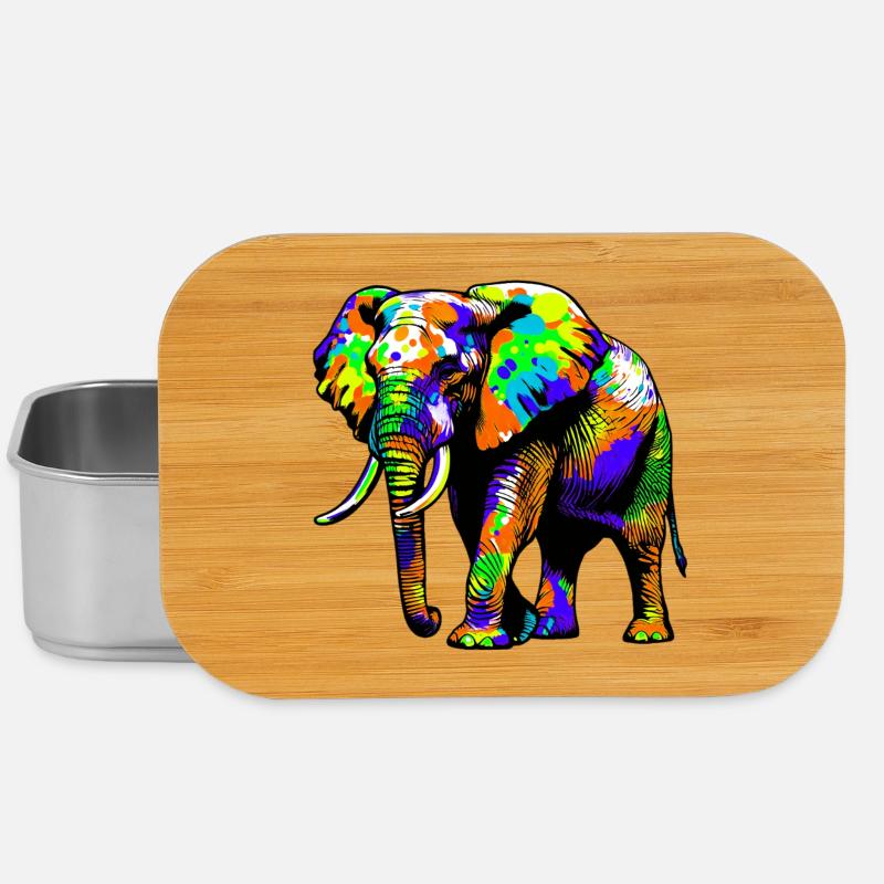 Elephant - Lunch Box - silver