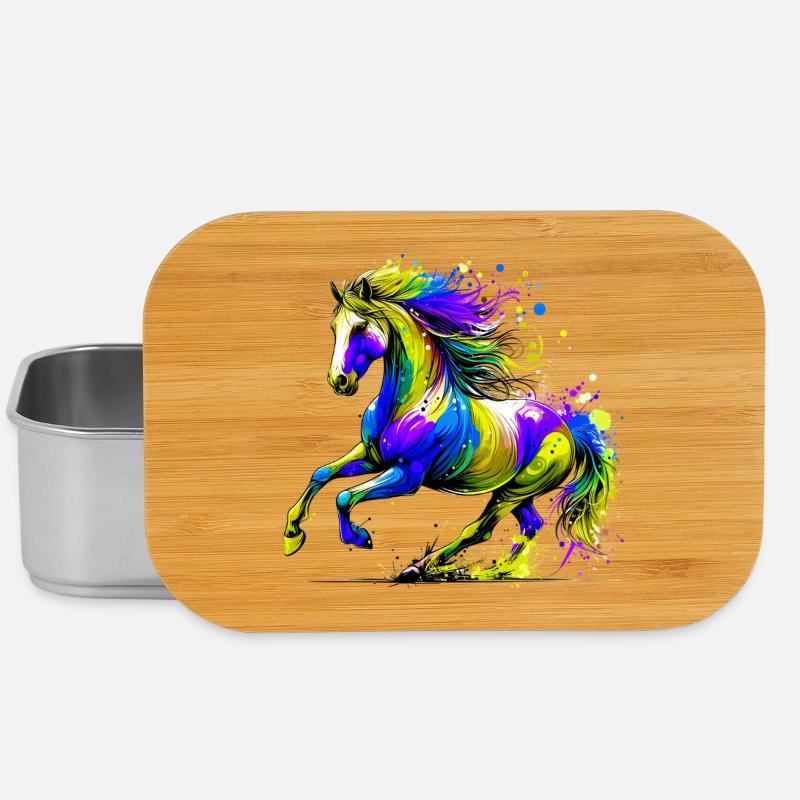 Pferd - Lunch Box - Silber