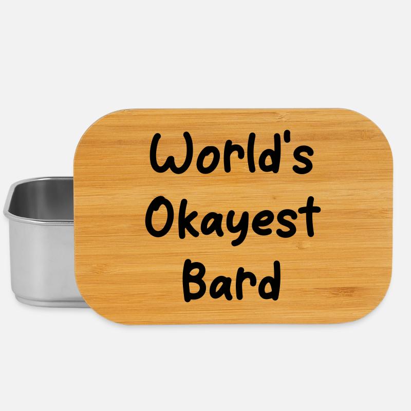 World's Okayest Bard - Lunch Box - silver