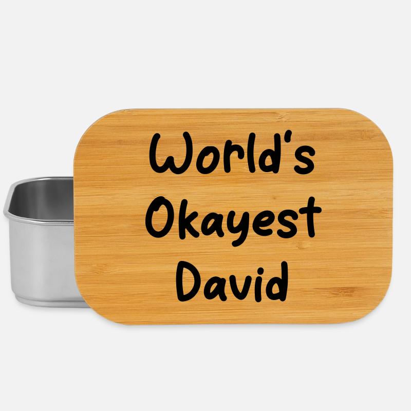 World's okayest David - Lunch Box - Silber