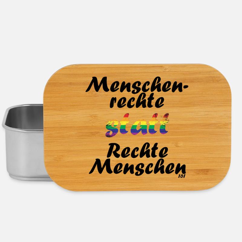 menschenrechte - Lunch Box - Silber
