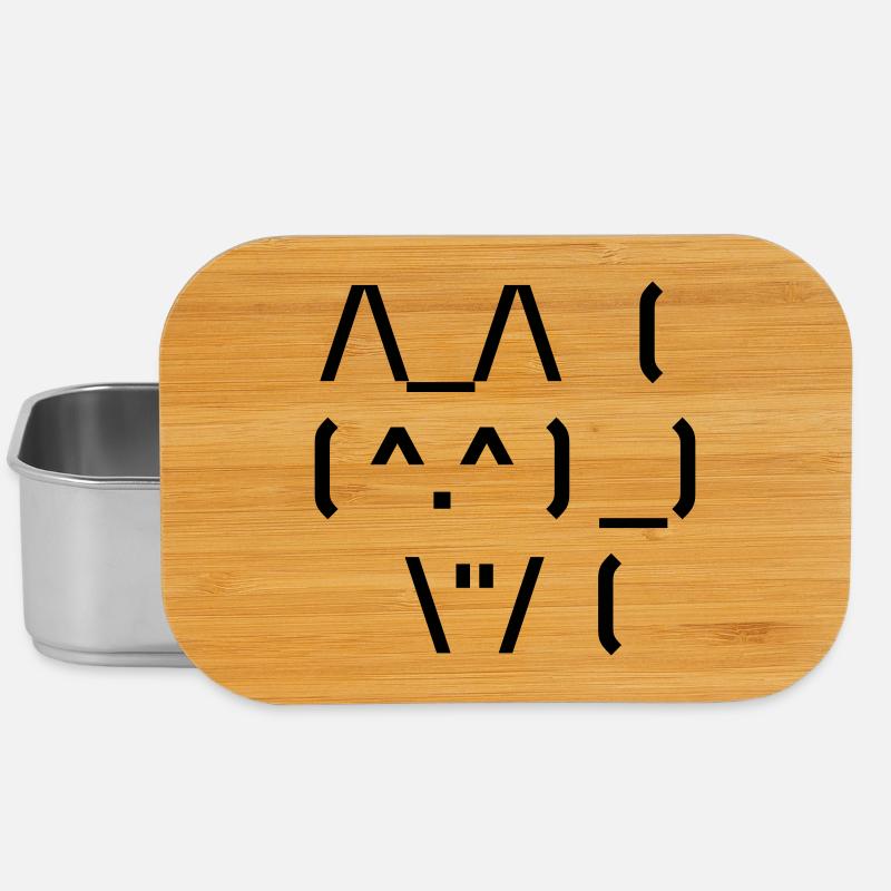 Süße Katze ASCII - Lunch Box - Silber