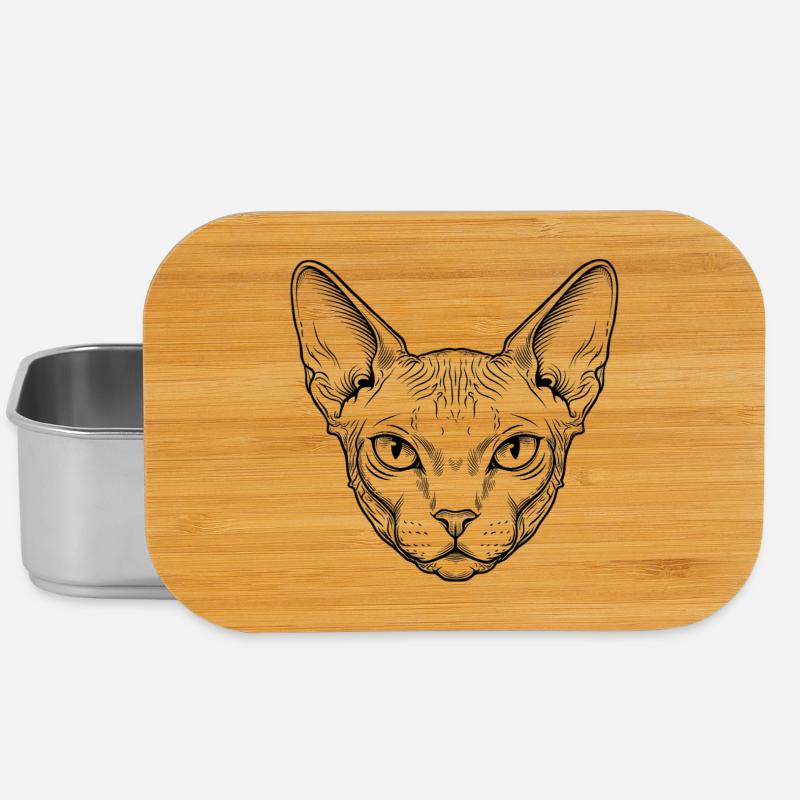 Sphynx Katze - Lunch Box - Silber