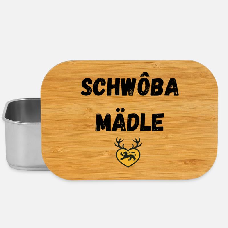 Schwoba Mädle Schwäbisch - Lunch Box - Silber