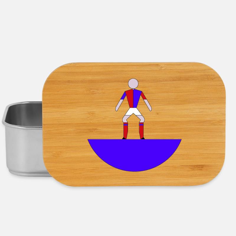 Subbuteo Geometric Hero auf Blue Arc - Lunch Box - Silber