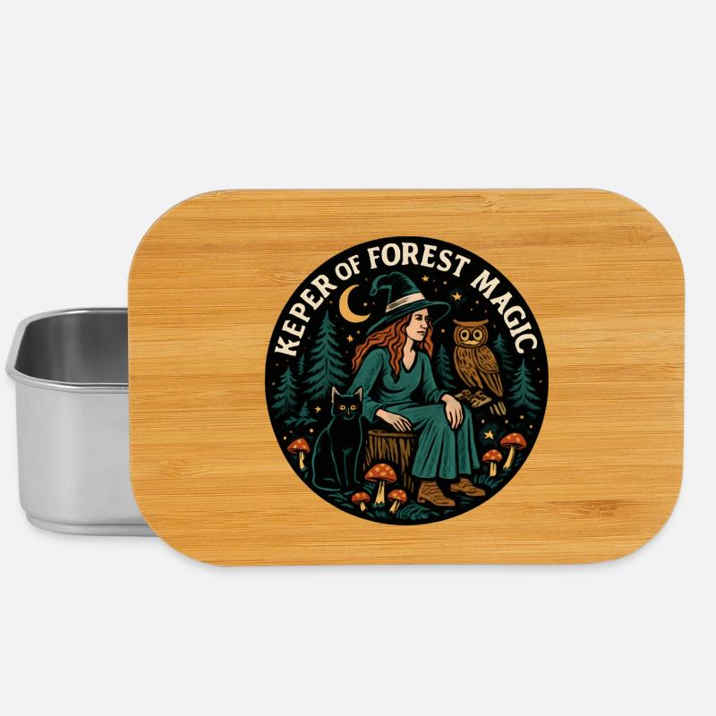 Forest Spell Forest Witch Patch - Lunch Box - silver