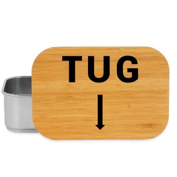 TUG Tugboat - Seafaring Sailing Ship Captain - Lunch Box - silver - Front