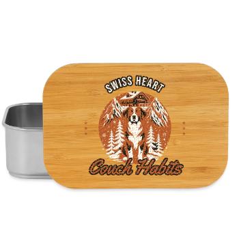 Berner Sennenhund - Swiss Heart Couch Habits - Hun - Lunch Box - Silber - Vorne