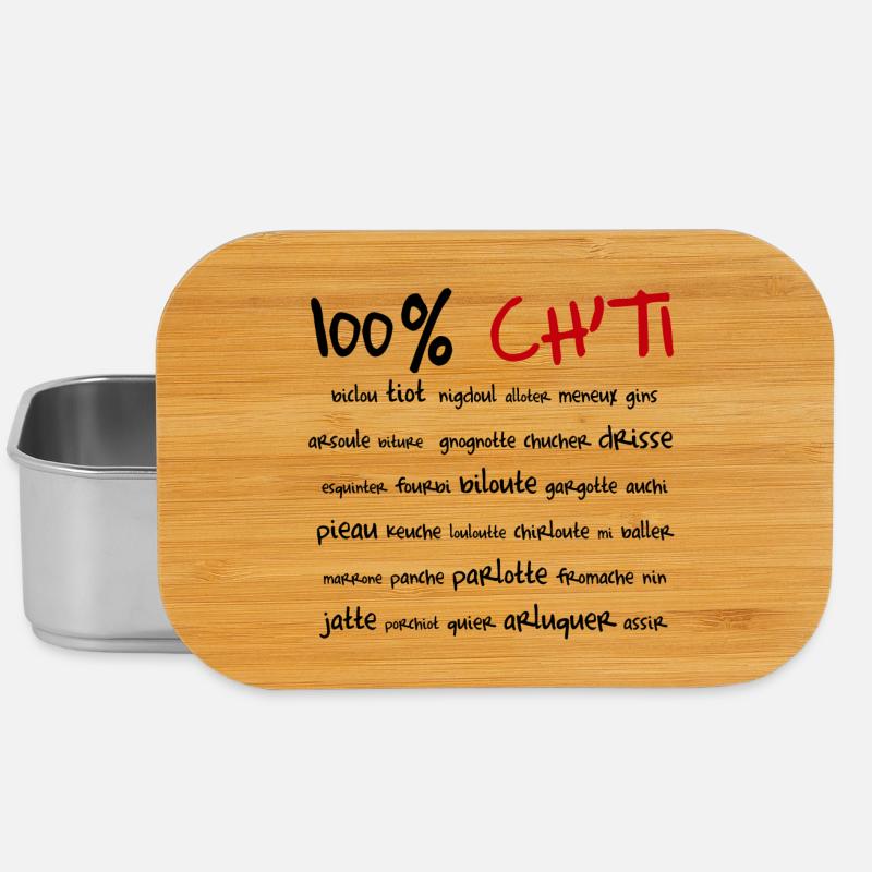 100% Ch'ti - Boîte à goûter - argent