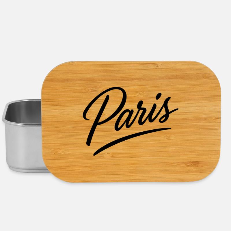 Paris Script Lettering - Lunch Box - silver