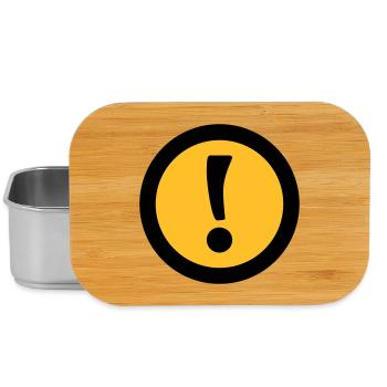 Achtung | Attention - Boîte à goûter - argent - Devant