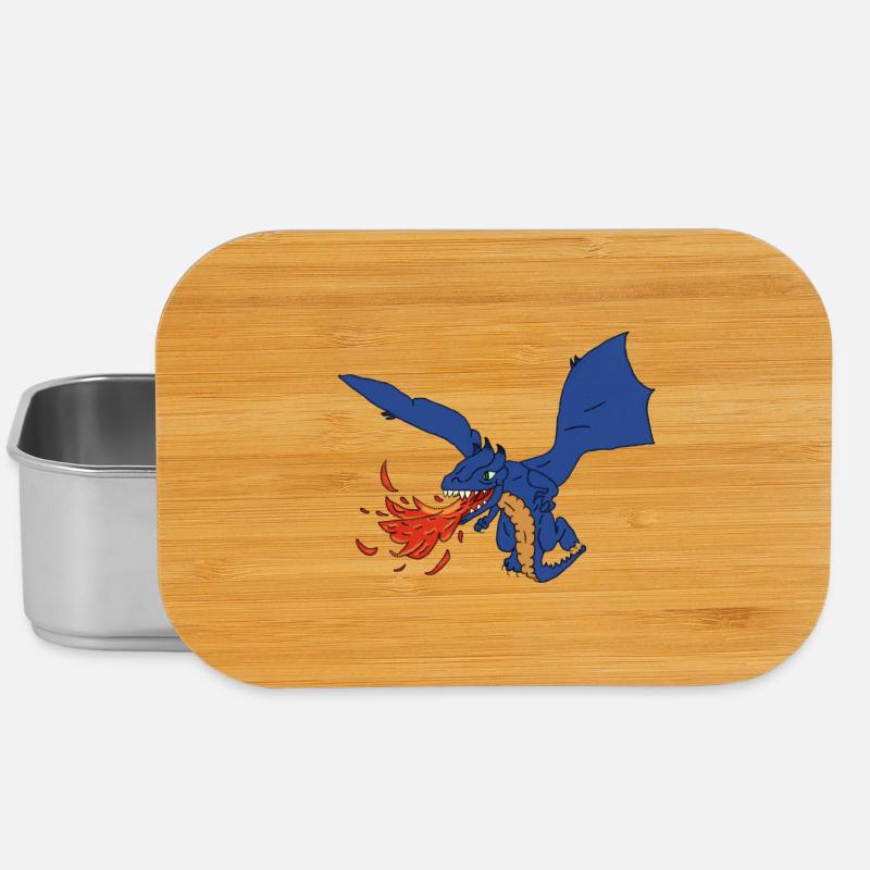 Drache - Lunch Box - Silber