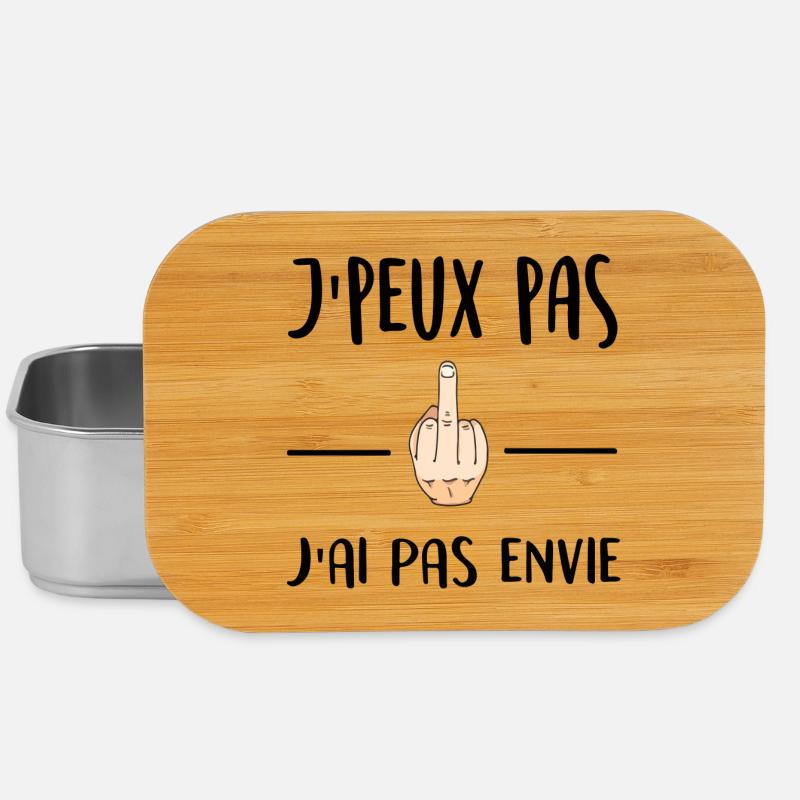 J'peux pas j'ai pas envie - Boîte à goûter - argent