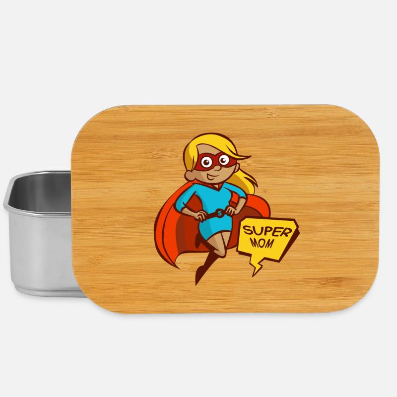 super mom - Boîte à goûter - argent