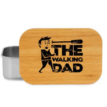 The Walking Dad Dad Father Father's Day Gift Idea - Lunch Box - silver - Front
