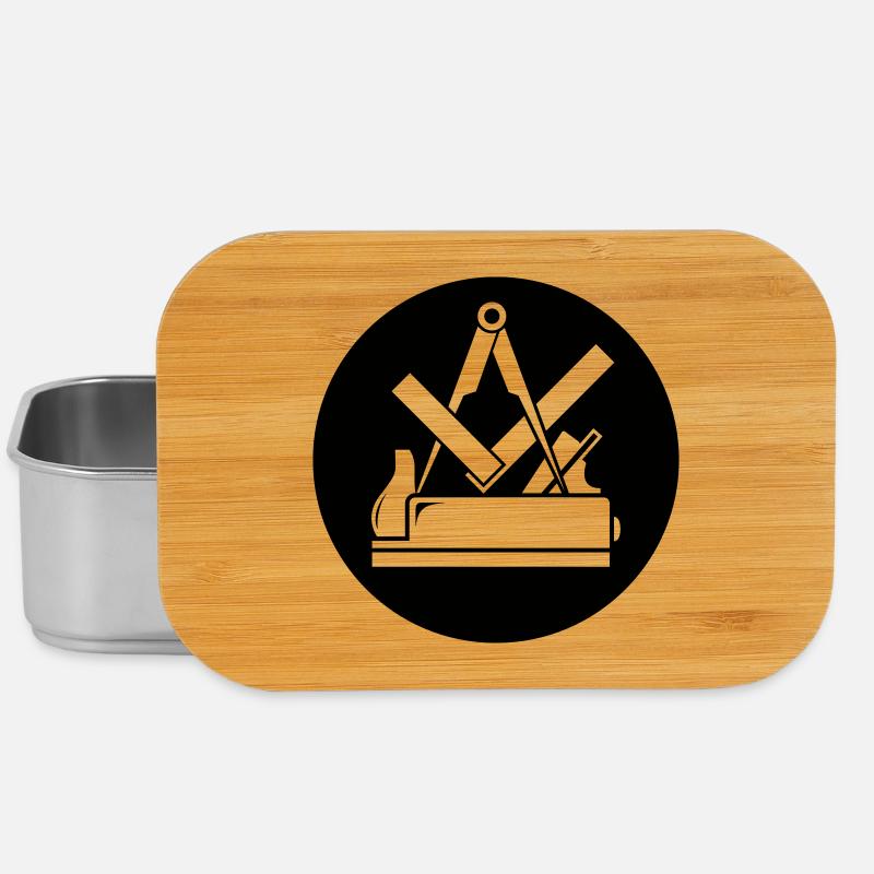 Zunftzeichen Tischler - Lunch Box - Silber