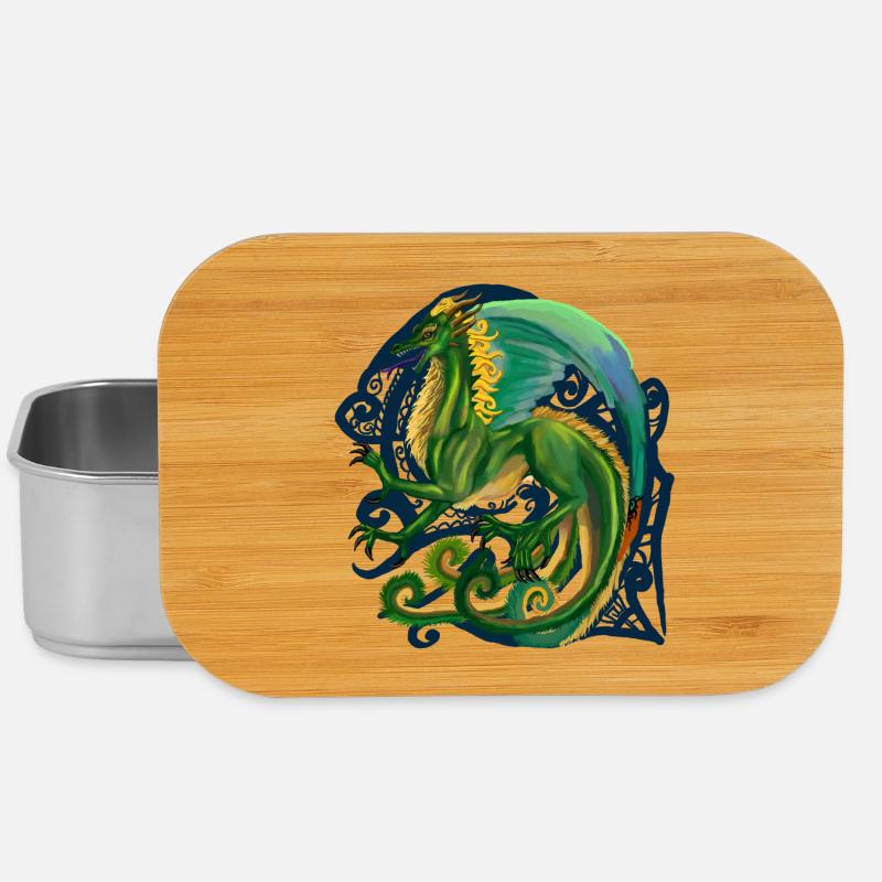 Drachen - Lunch Box - Silber