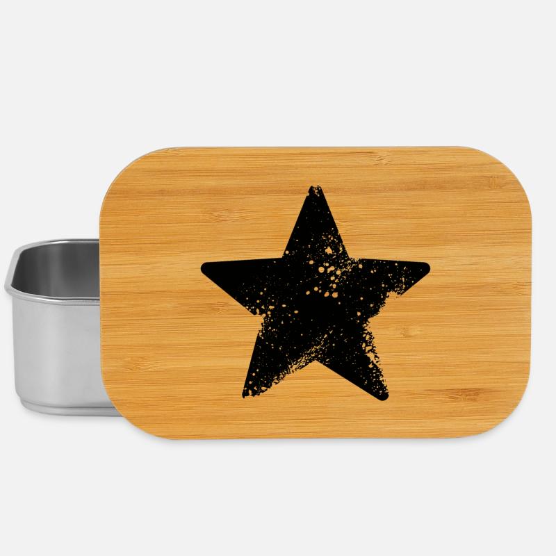 éclaboussure étoiles rock star - Boîte à goûter - argent