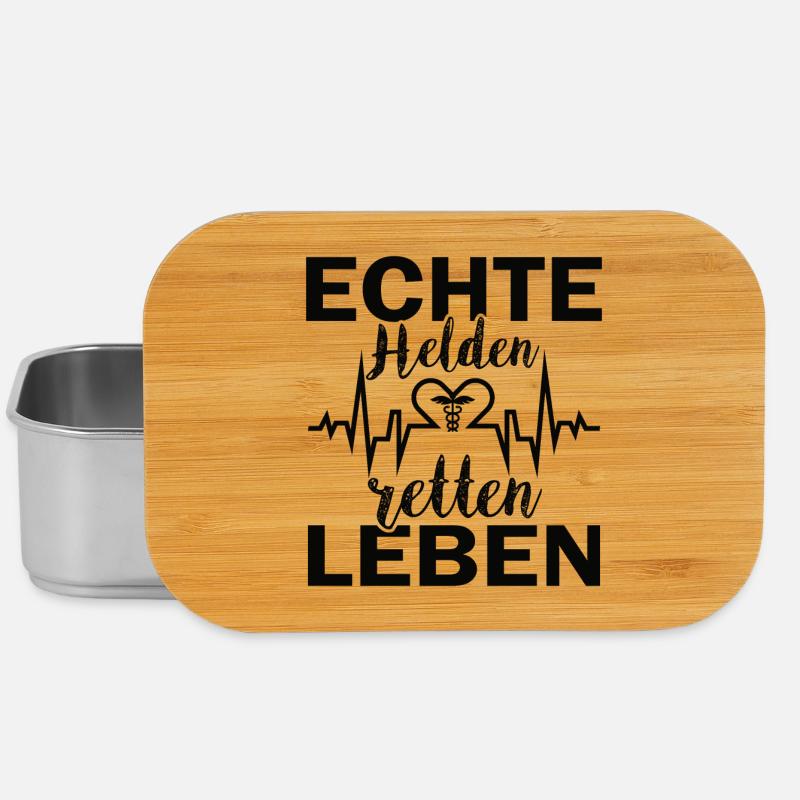 Wahre Helden sind Lebensretter - Lunch Box - Silber