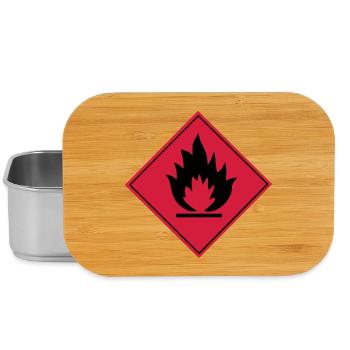 Flammable - Lunch Box - silver - Front