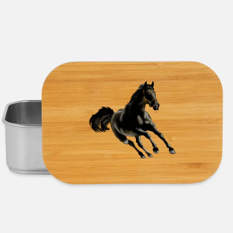 Pferd - Lunch Box - Silber