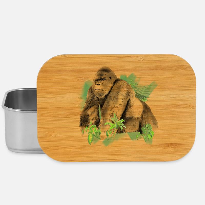 Gorilla - Lunch Box - Silber