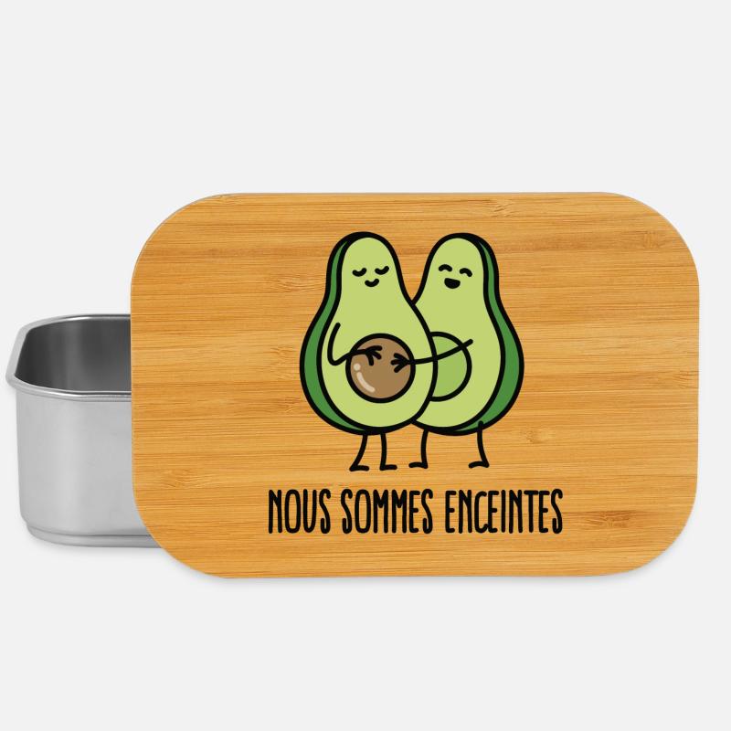 Nous sommes enceintes (avocat) - Boîte à goûter - argent
