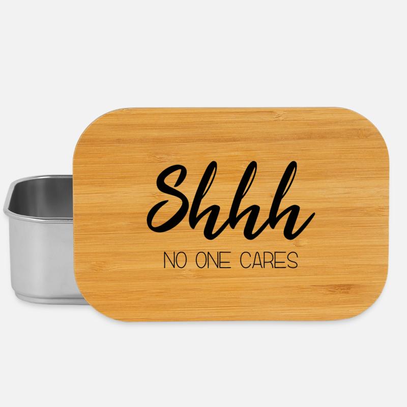 words funny text quote & gift idea - Lunch Box - Silber