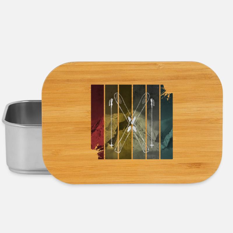 Ski - Lunch Box - Silber
