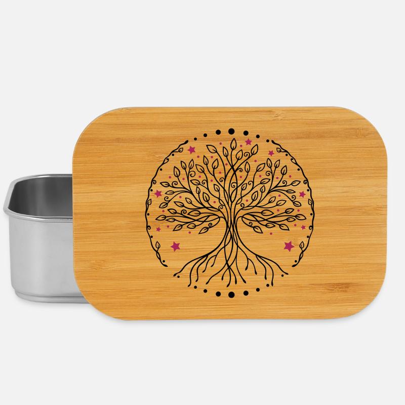 Arbre de vie Yoga - Boîte à goûter - argent