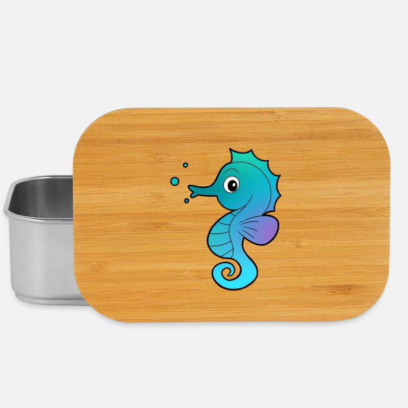 Seepferdchen Seepferd - Lunch Box - Silber