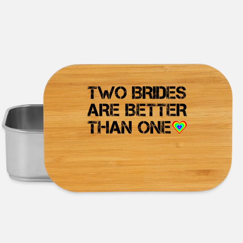 Two brides are better than one - Lunch Box - silver