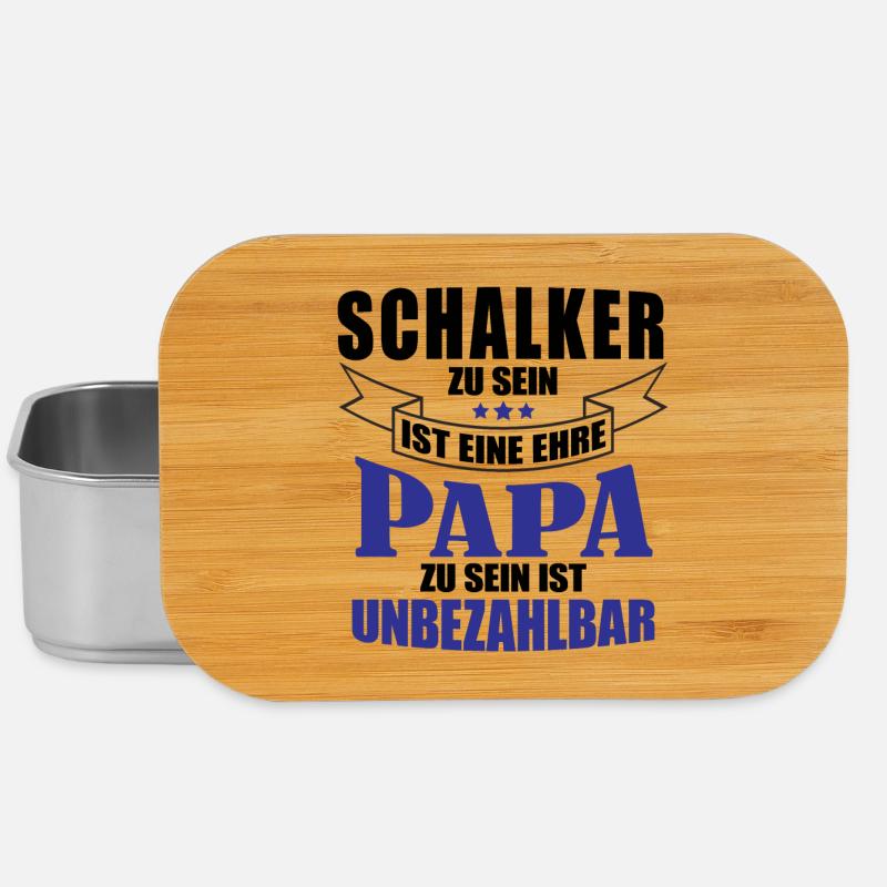 Schalker Papa | Schalke Vatertags Geschenkidee - Lunch Box - Silber