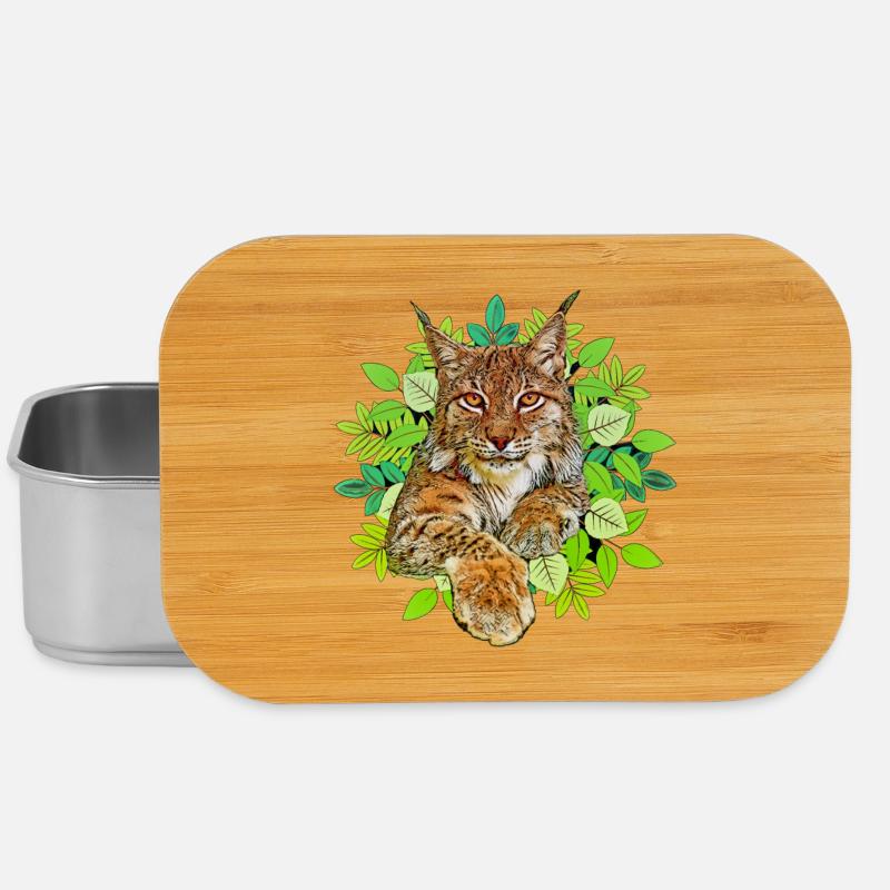 Lynx chat Liberté - Boîte à goûter - argent