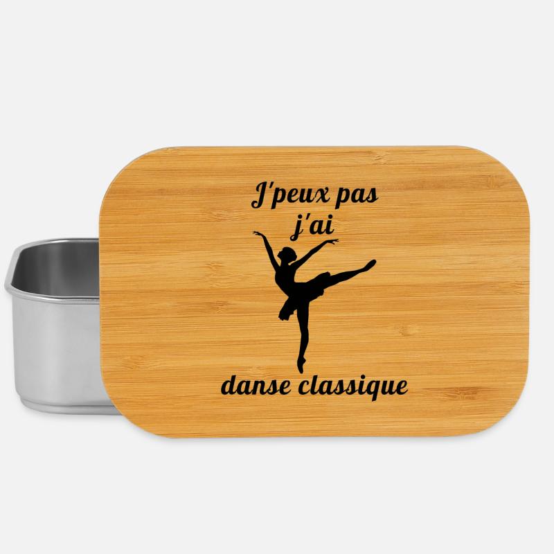 Je peux pas j ai danse classique ballet - Boîte à goûter - argent