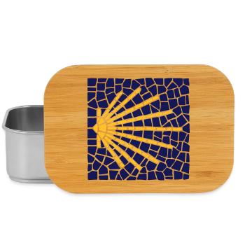 Scallop mosaic | Camino Santiago | Santiago - Lunch Box - silver - Front