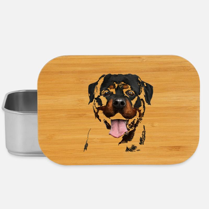 Rottweiler - Lunch Box - Silber