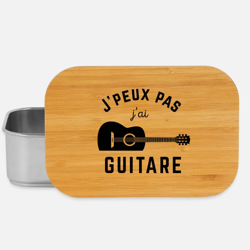 J'peux pas j'ai guitare - Boîte à goûter - argent