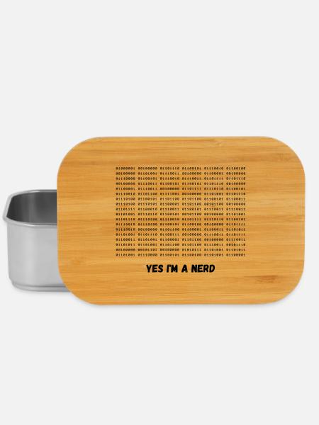 Ich bin ein Nerd - Lunch Box - Silber