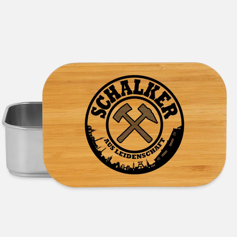Gelsenkirchen Schalke Leidenschaft Farbe änderbar - Lunch Box - Silber