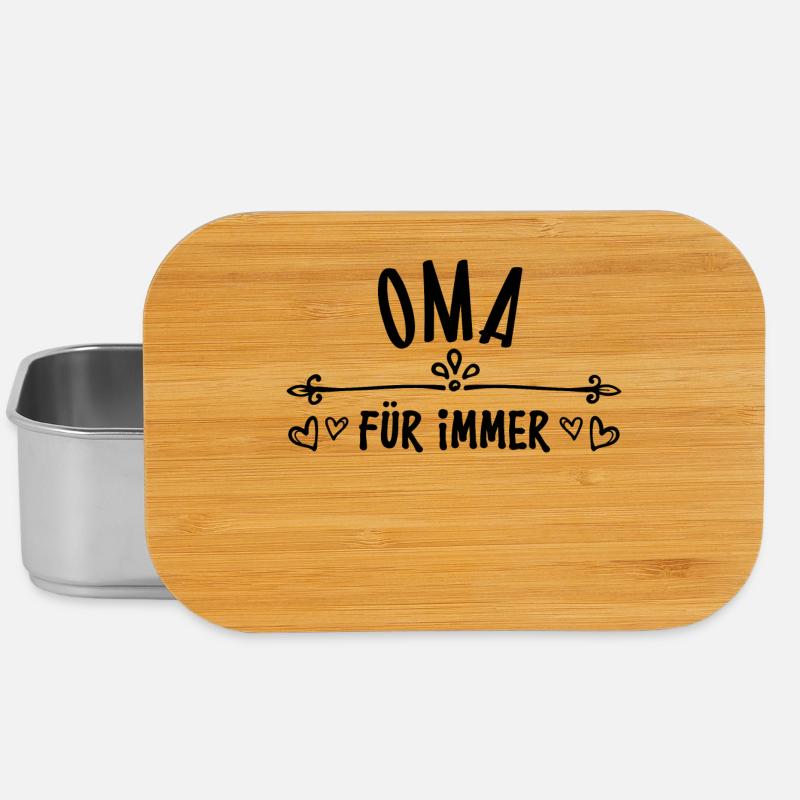Großmutter Oma Alte Frau Statement Glückwunsch - Lunch Box - Silber