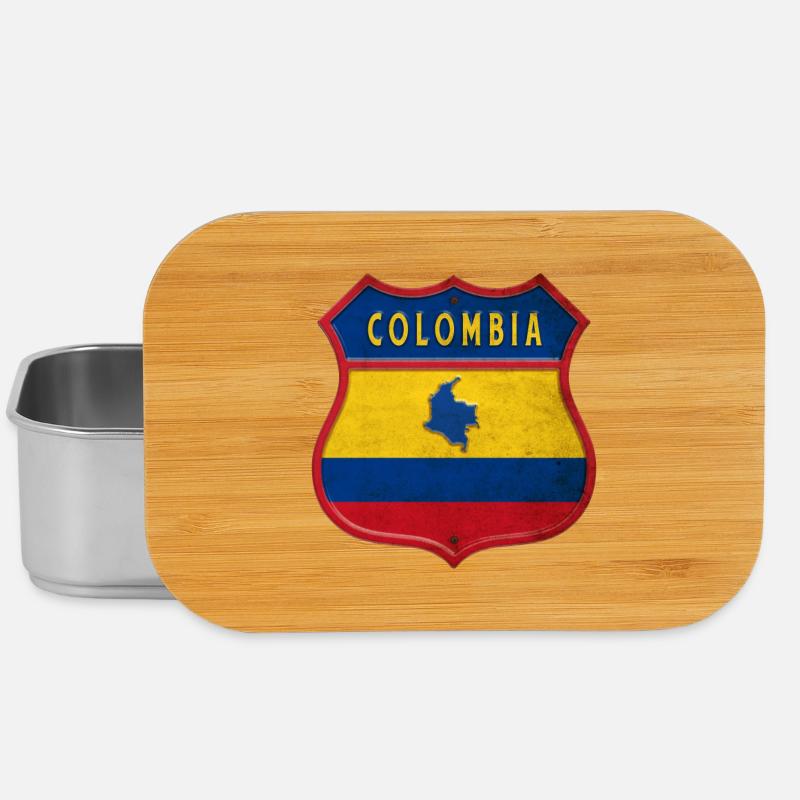 Kolumbien Wappen Design - Lunch Box - Silber