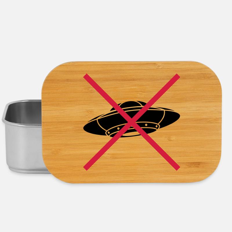 Keine UFOs Verboten Schild - Lunch Box - Silber
