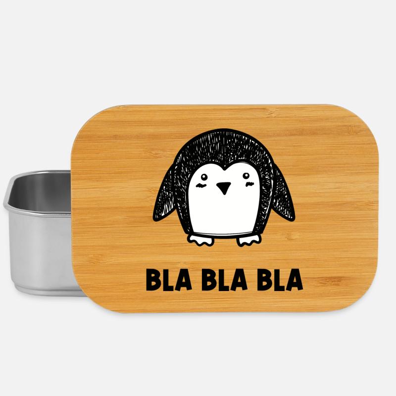 Tier Pinguin Vogel Kalt Spruch Südpol - Lunch Box - Silber