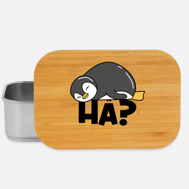 Süß Pinguin Spruch Vogel Tier Antarktis - Lunch Box - Silber