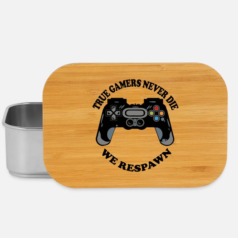 Gaming Krabbe mit Controller-Icons - Lunch Box - Silber